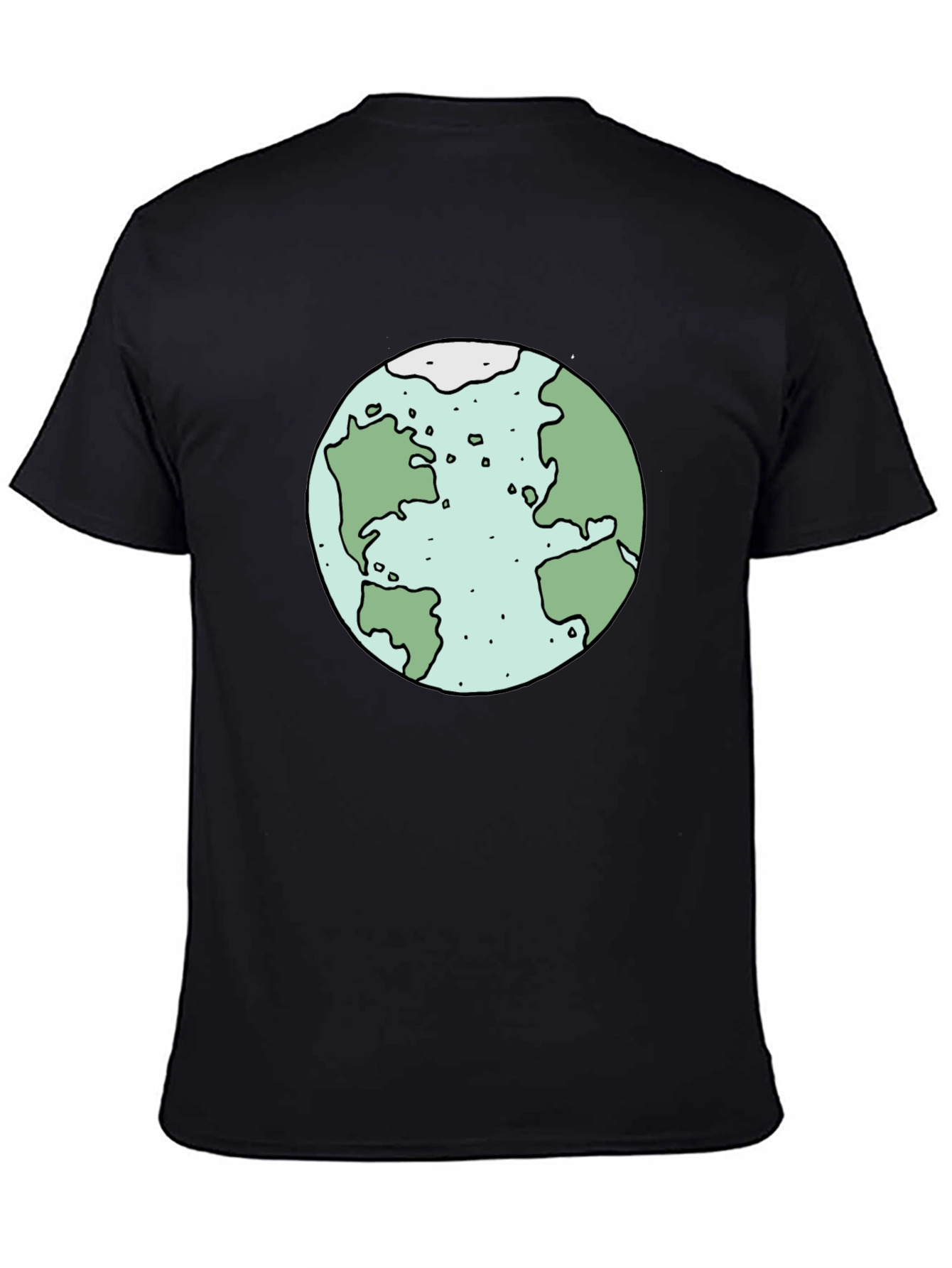 Earth Graphic Tee - Soft Cotton Black