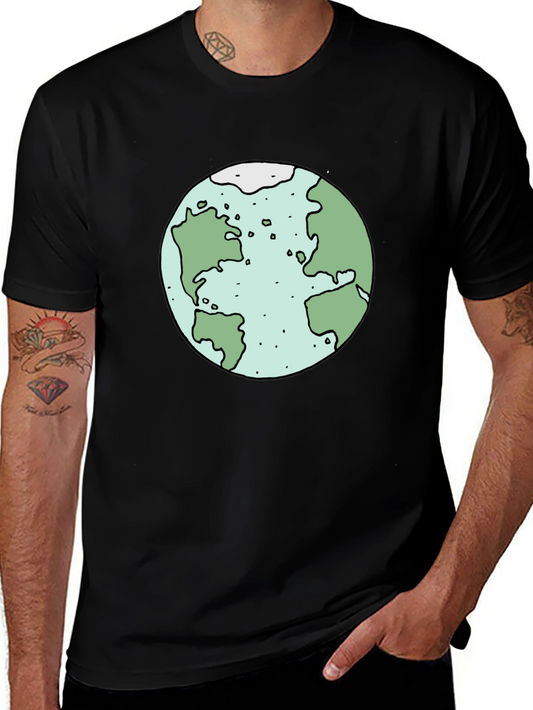 Earth Graphic Tee - Soft Cotton Black