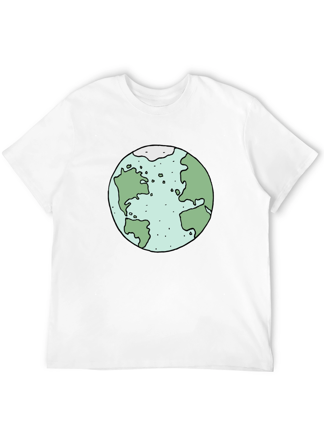 Earth Graphic Tee - Soft Cotton Black