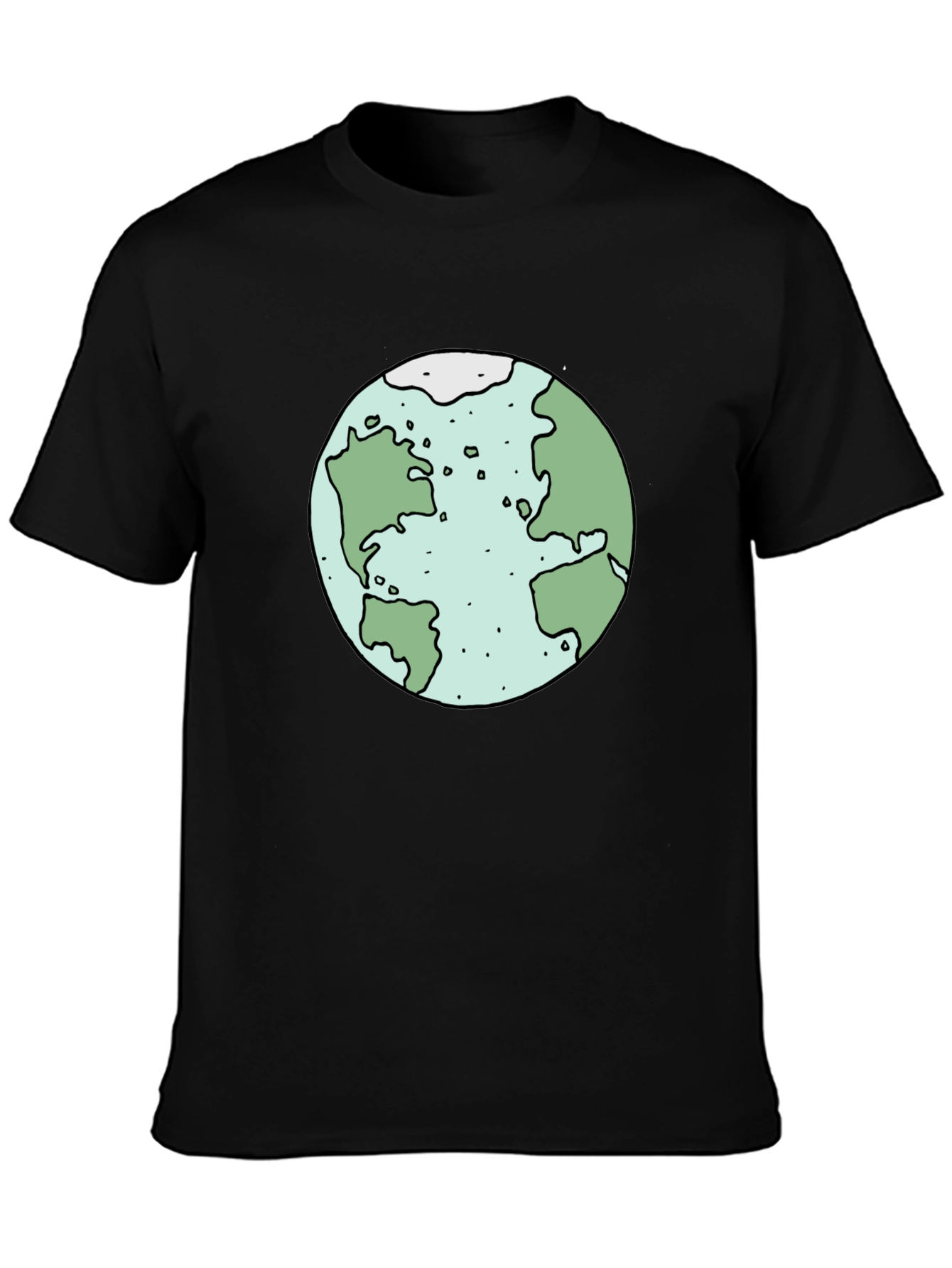 Earth Graphic Tee - Soft Cotton Black