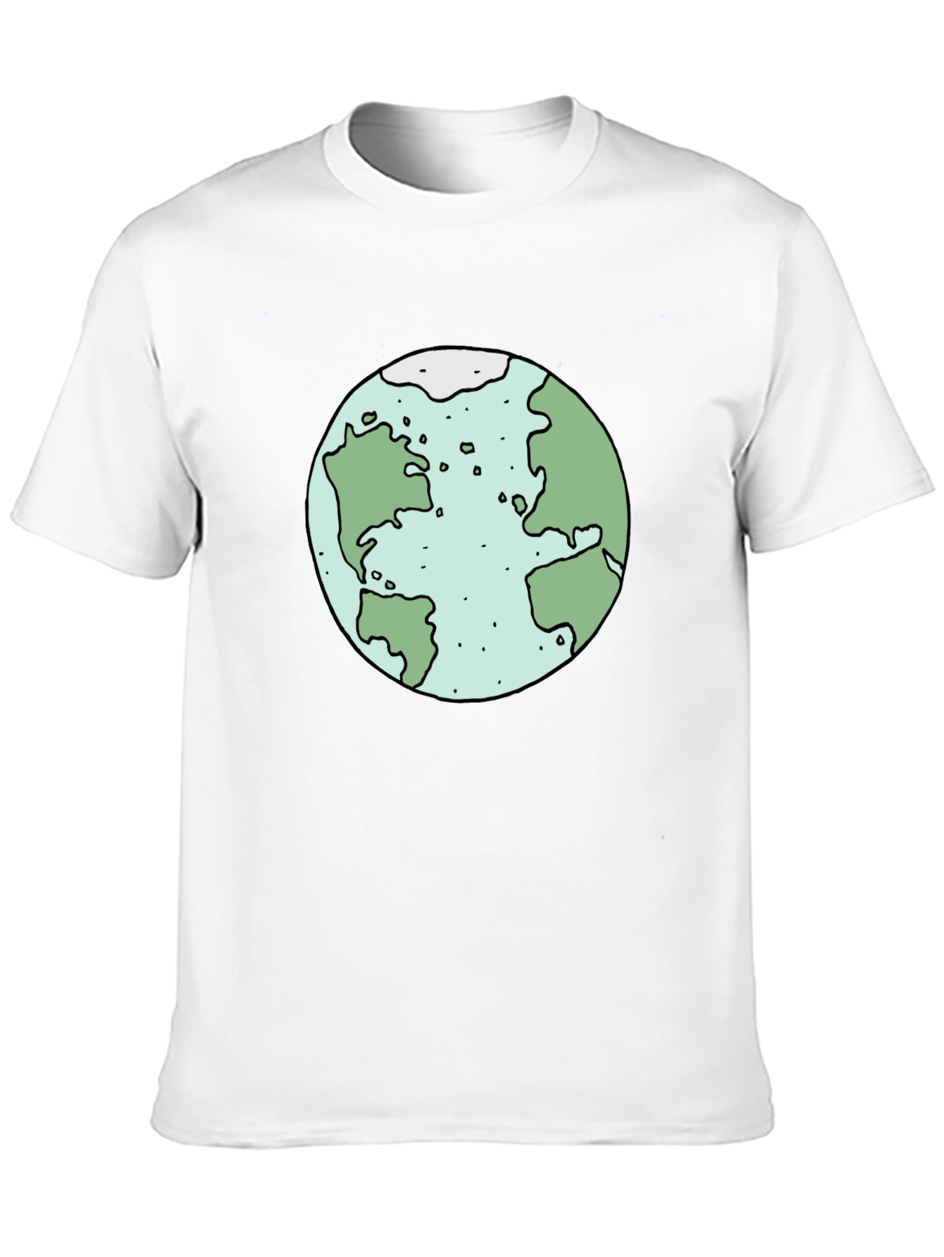 Earth Graphic Tee - Soft Cotton Black
