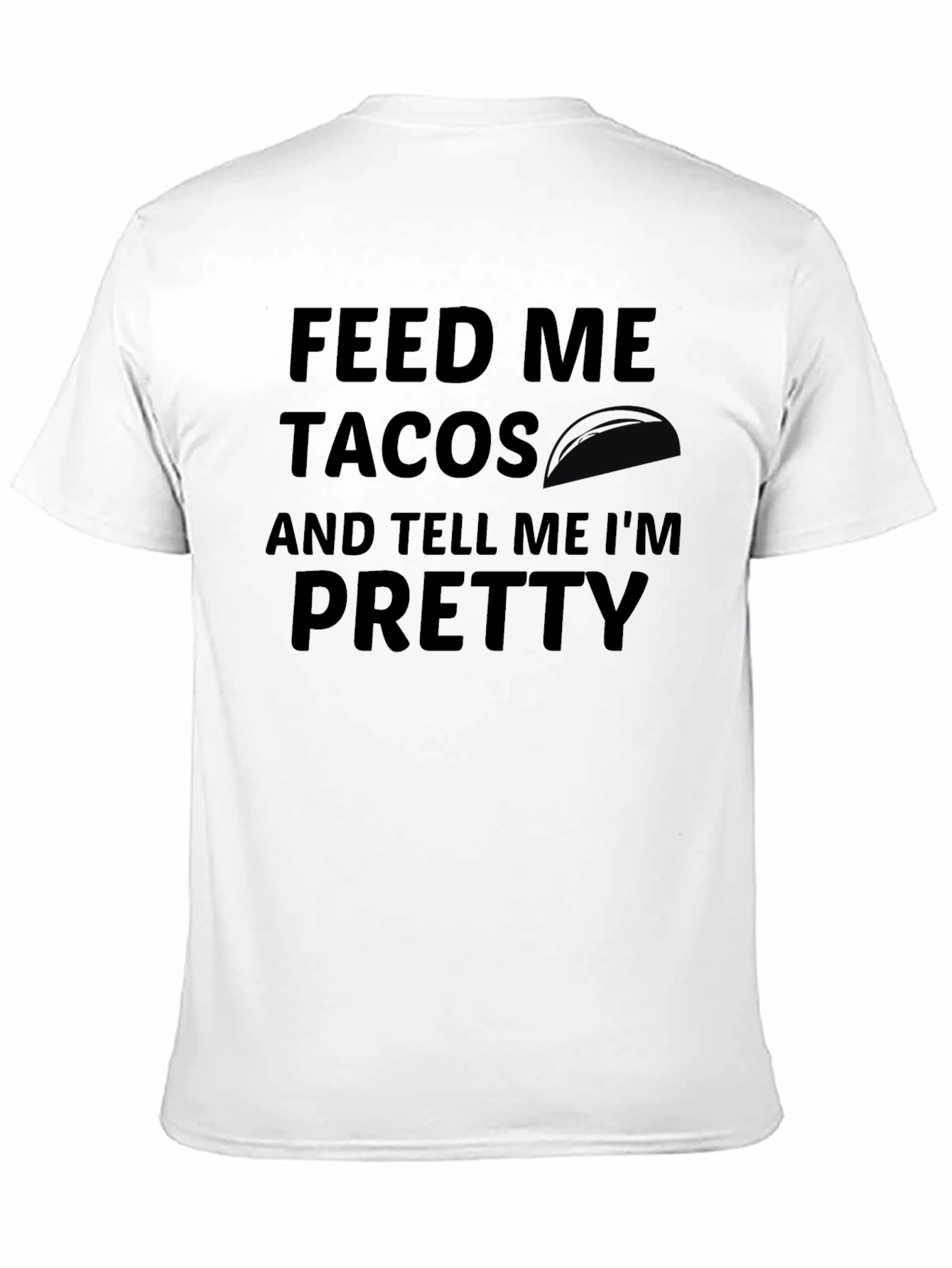 Feed Me Tacos Graphic Tee - Black Casual T-Shirt