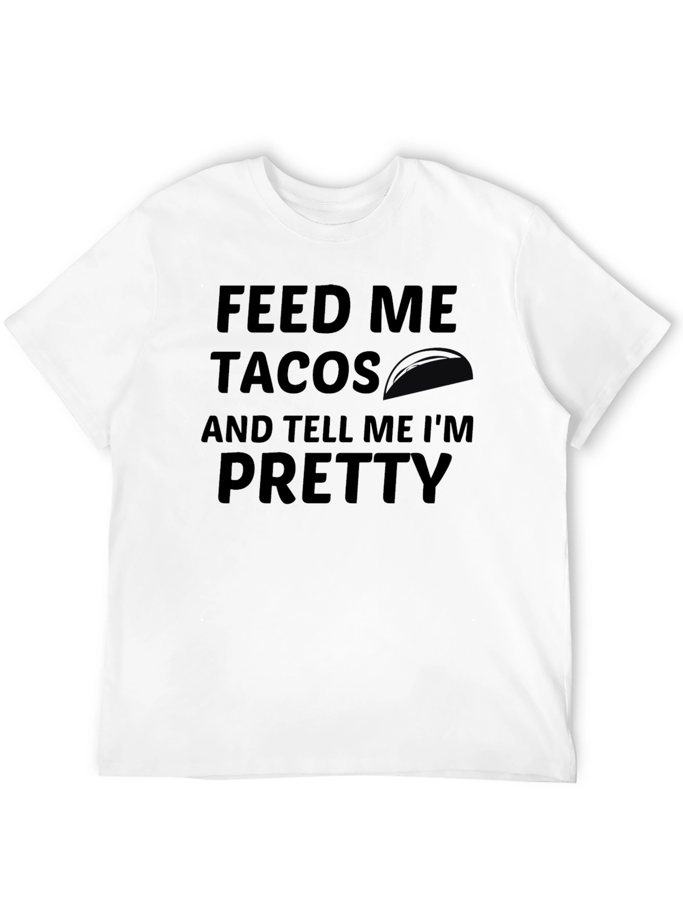 Feed Me Tacos Graphic Tee - Black Casual T-Shirt