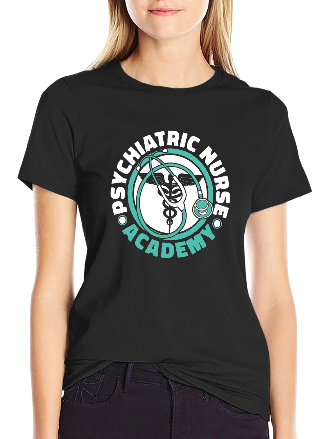 Psychiatric Nurse Academy Black T-Shirt