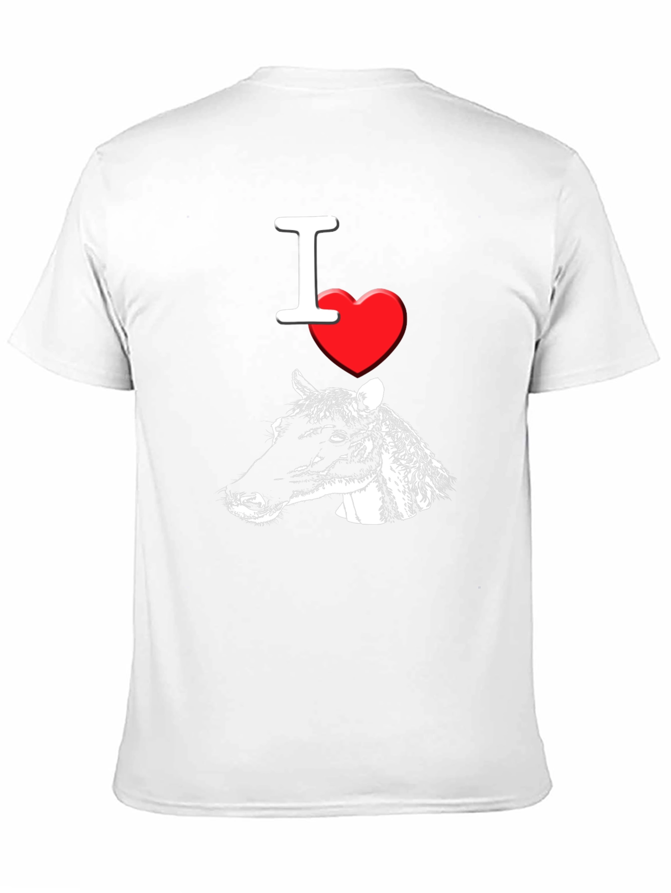 I Heart Cows T-Shirt Black Cotton Graphic Tee