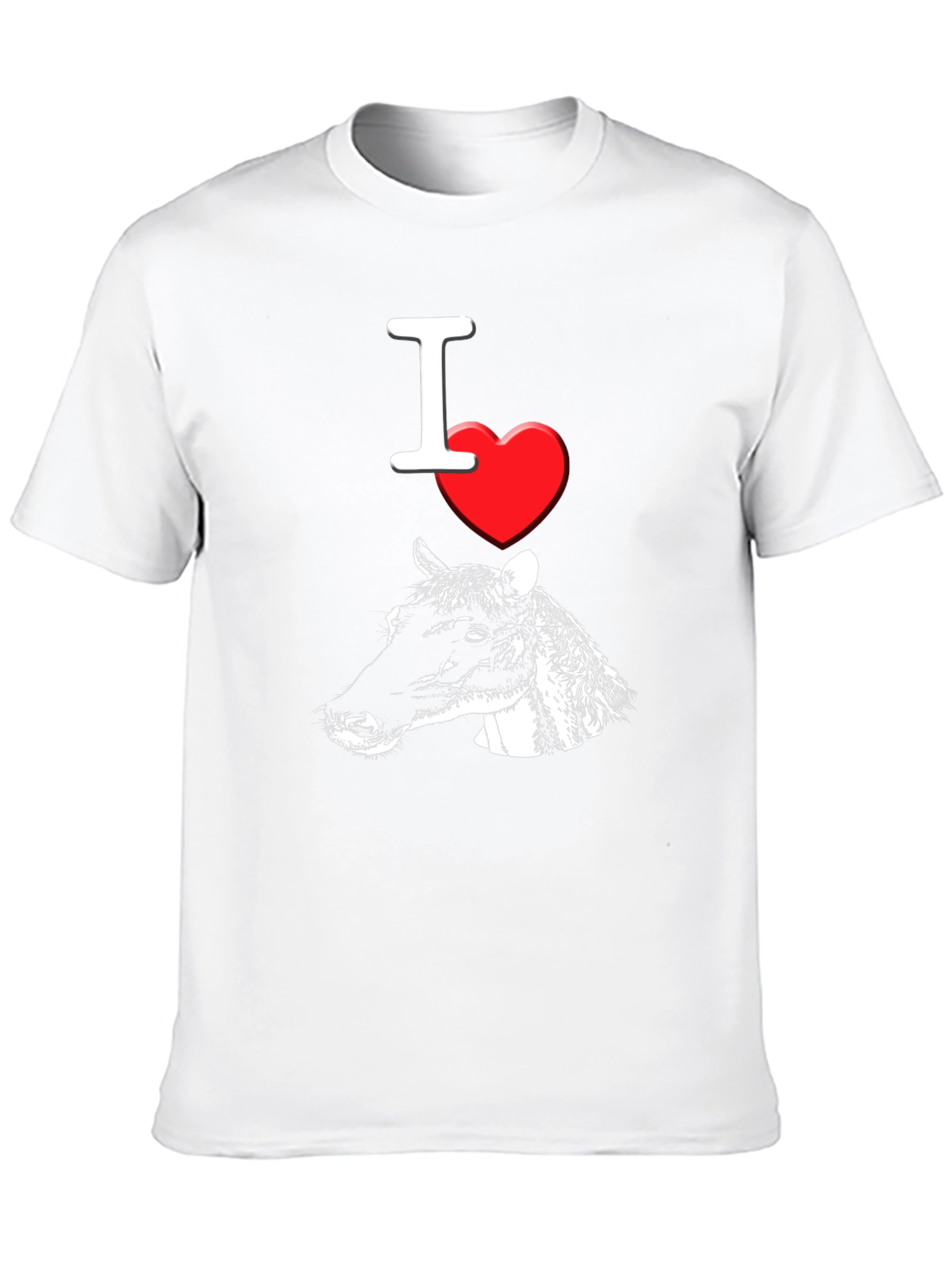 I Heart Cows T-Shirt Black Cotton Graphic Tee