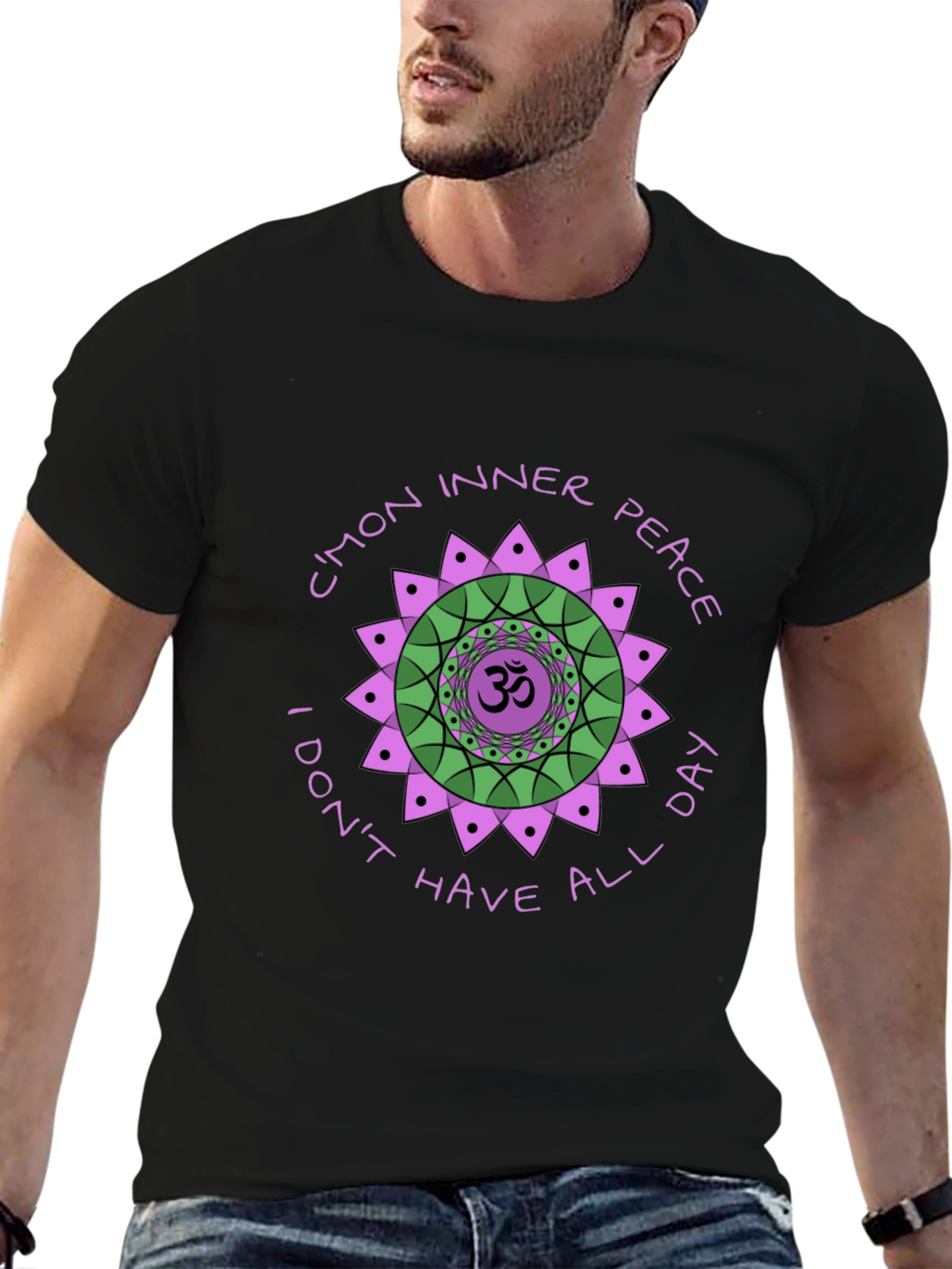 Inner Peace Graphic Tee - Black T-Shirt