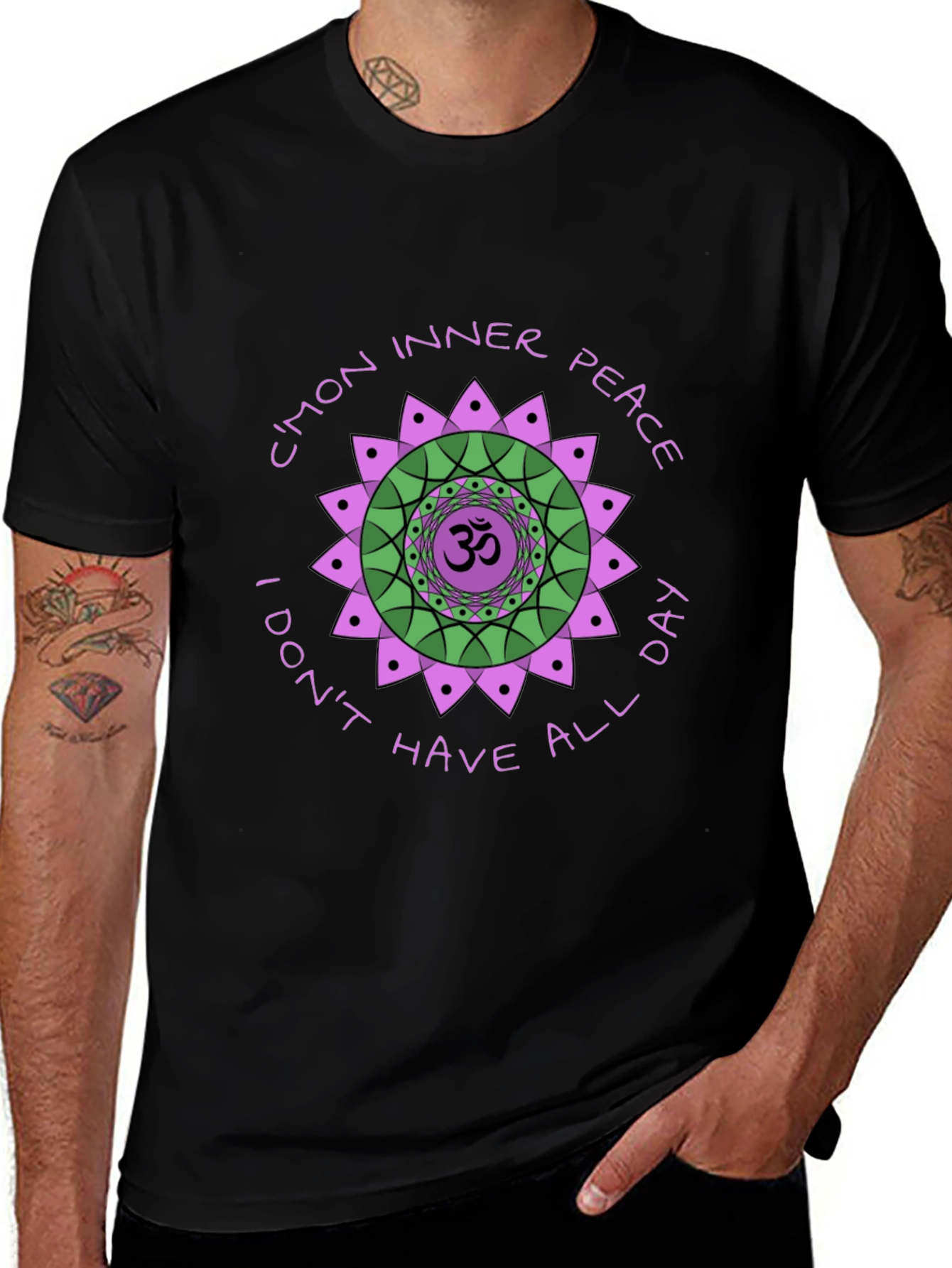 Inner Peace Graphic Tee - Black T-Shirt