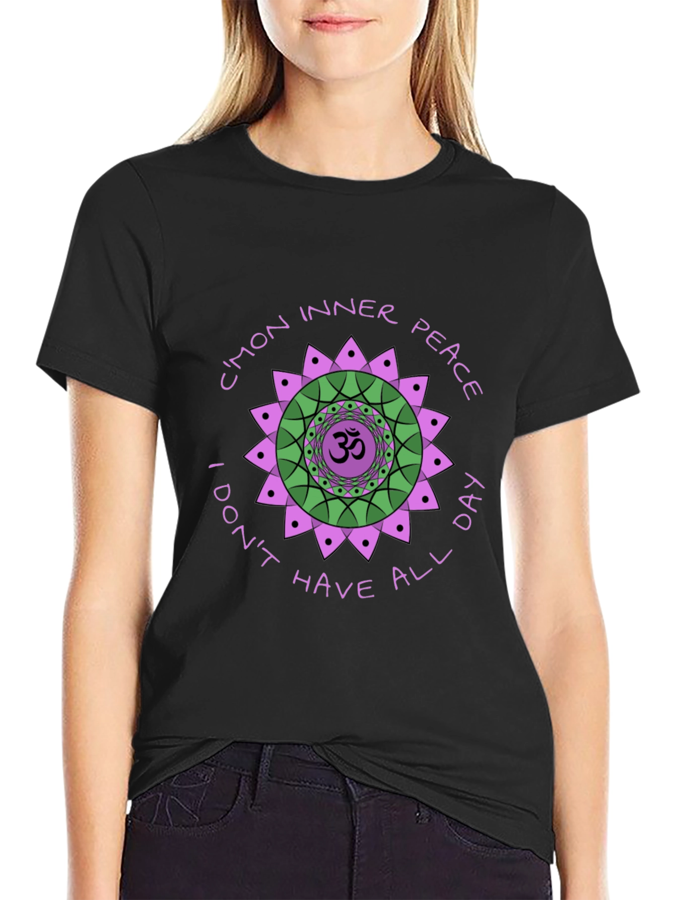 Inner Peace Graphic Tee - Black T-Shirt