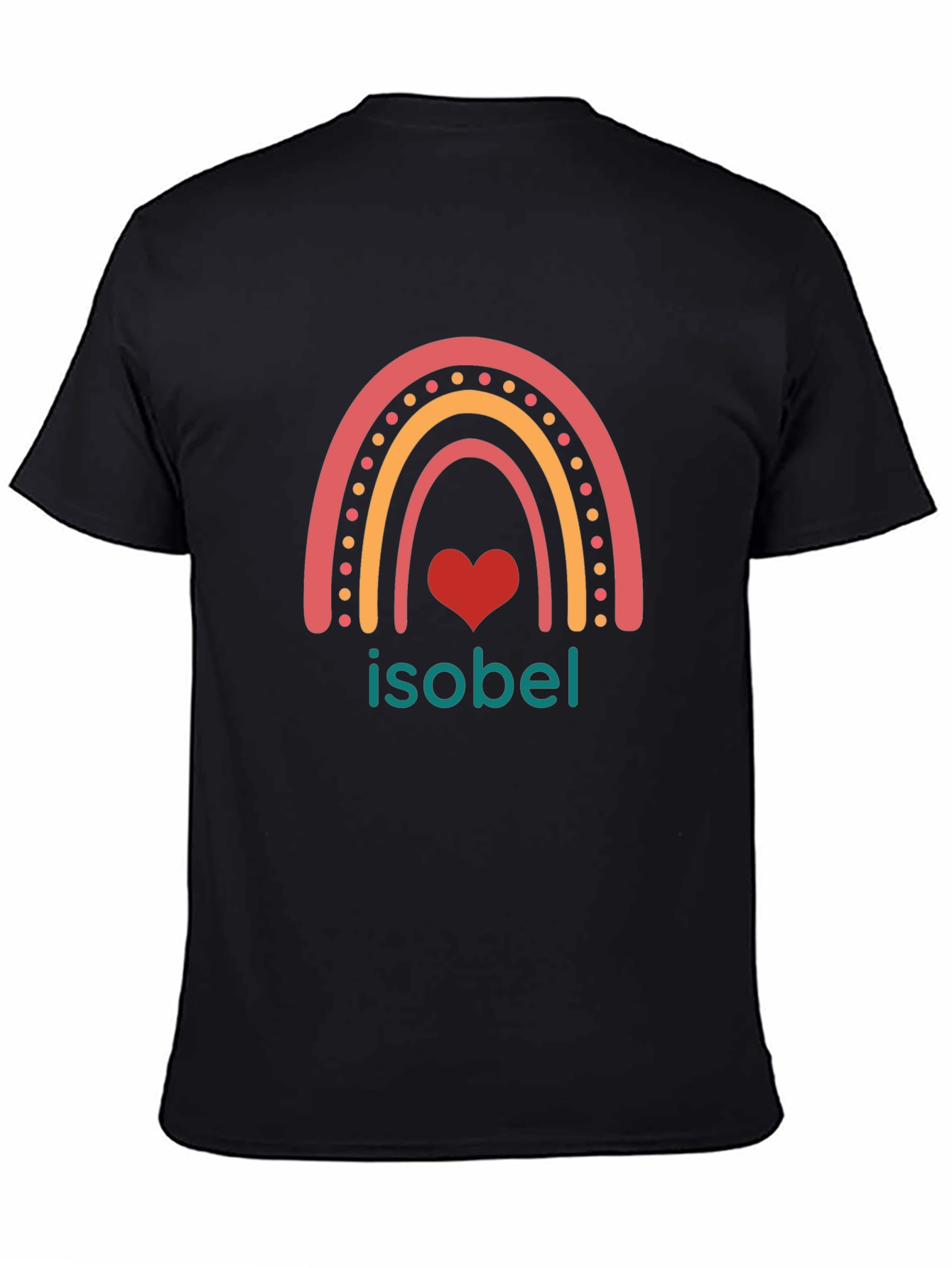 Isobel Rainbow Heart Graphic Tee - Stylish & Unique