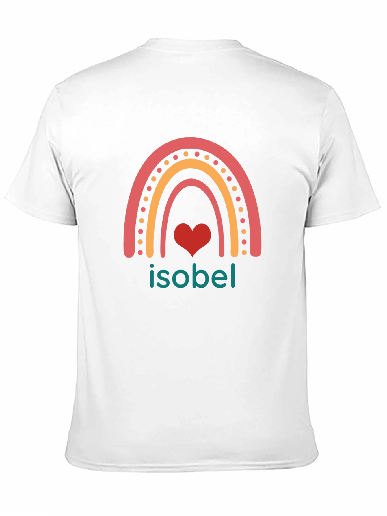 Isobel Rainbow Heart Graphic Tee - Stylish & Unique