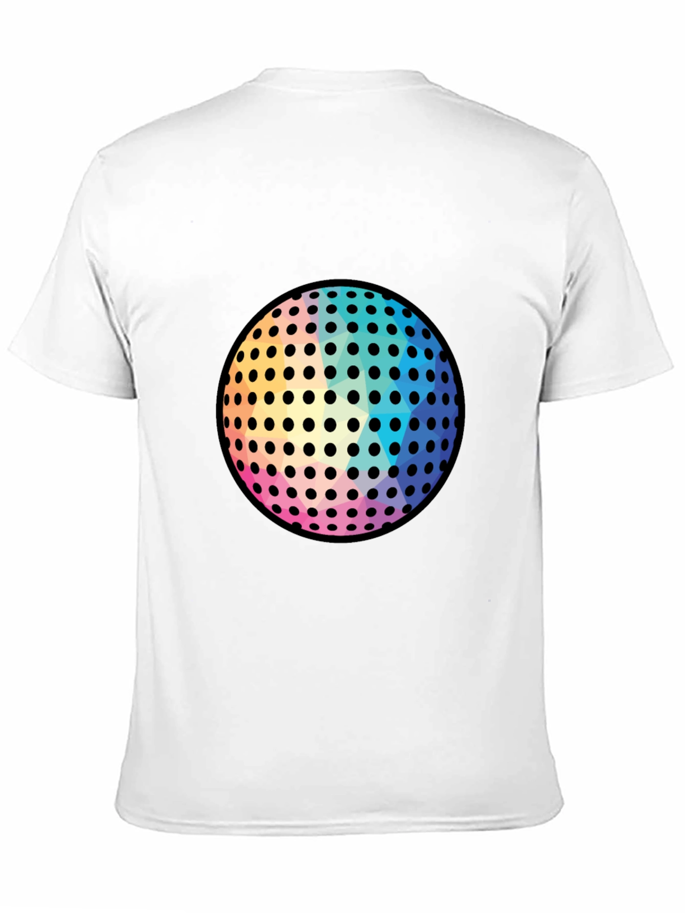 Retro Disco Ball Graphic Tee - Black