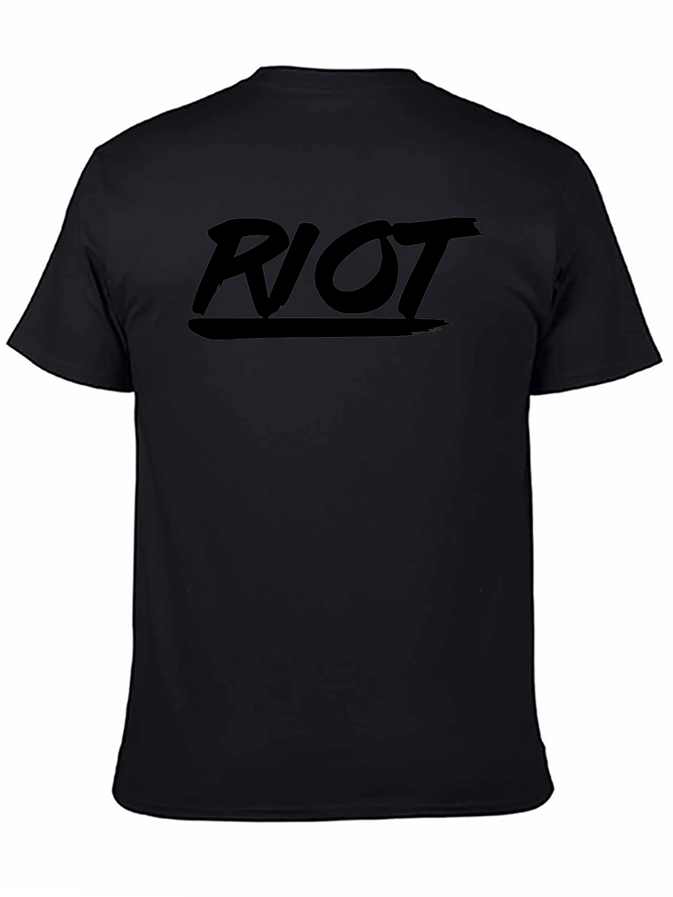 Riot Graphic Tee - Black Casual Shirt