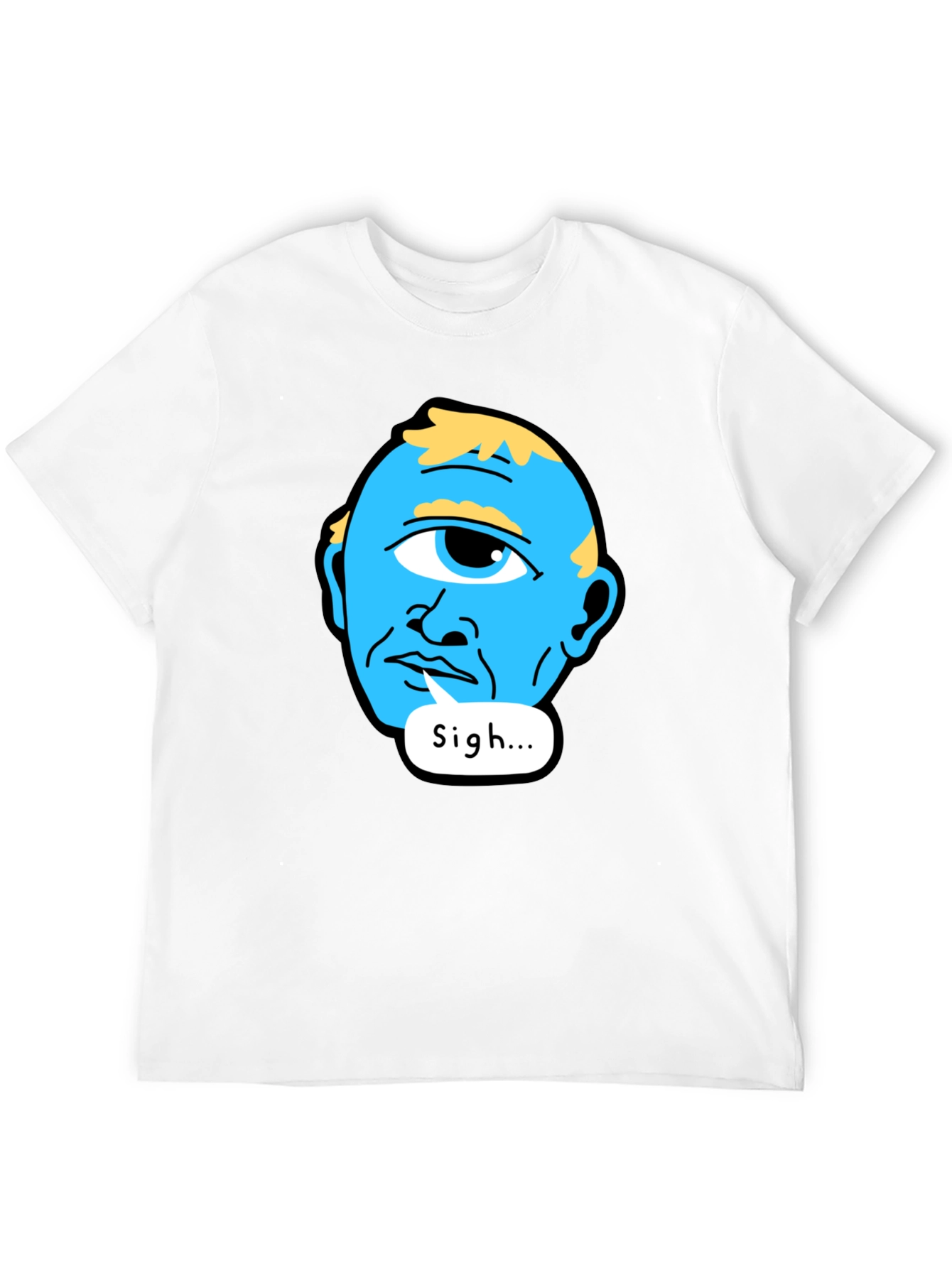 Sigh Cyclops T-Shirt - Black Cotton Tee