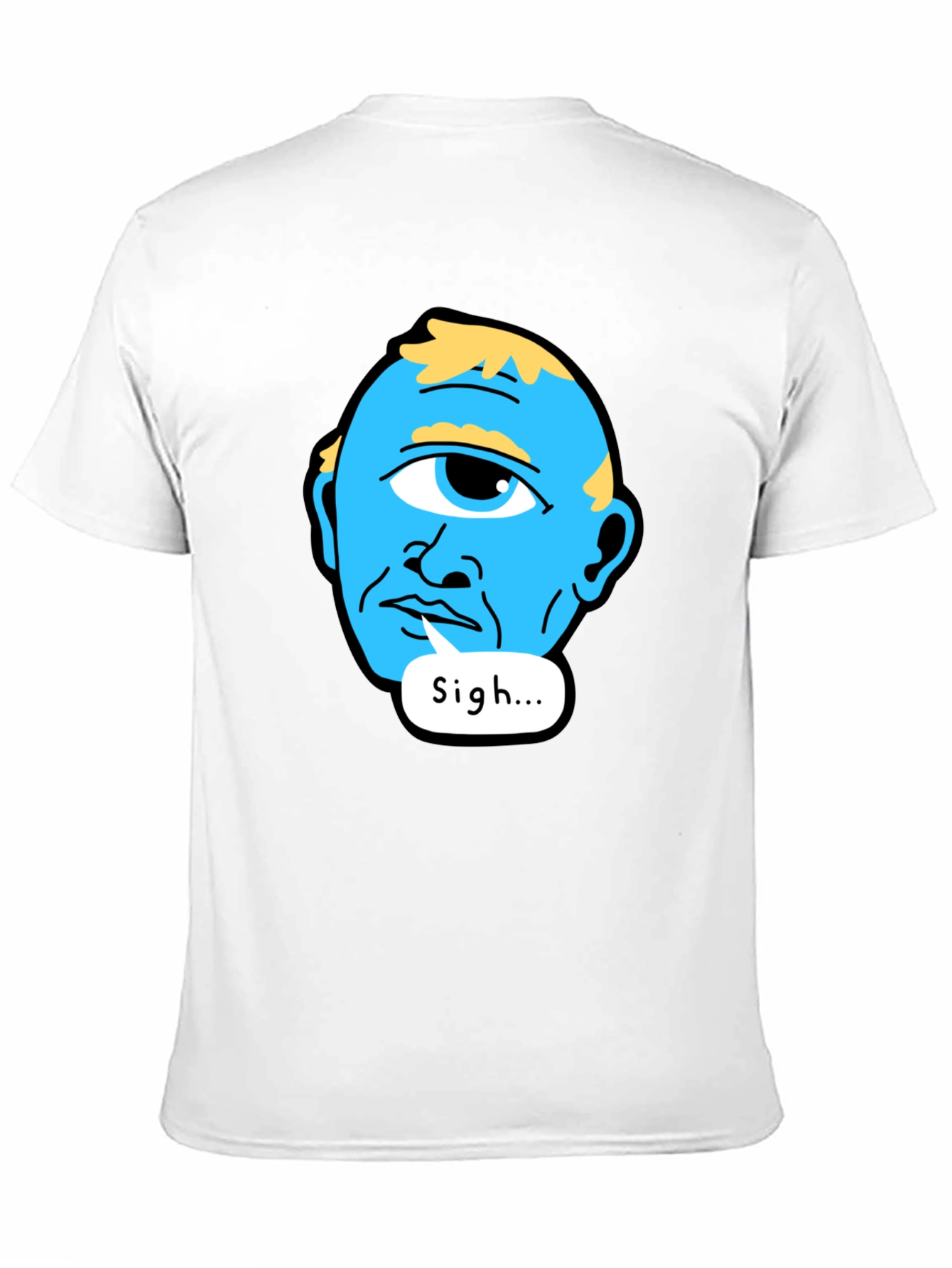 Sigh Cyclops T-Shirt - Black Cotton Tee