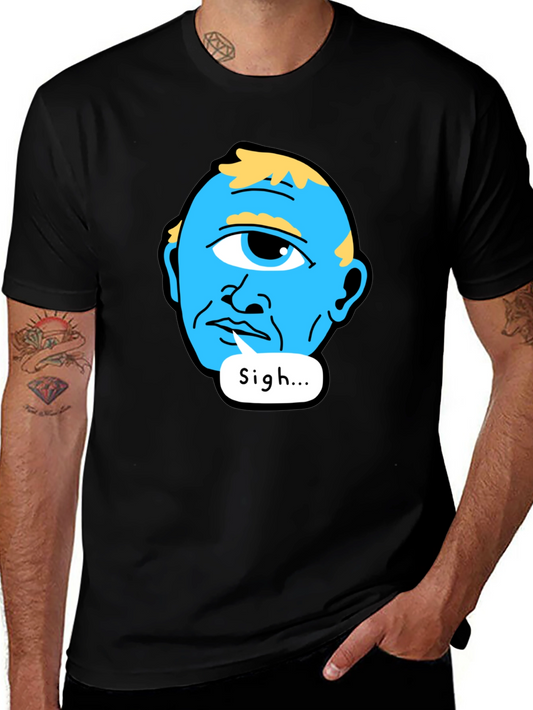 Sigh Cyclops T-Shirt - Black Cotton Tee