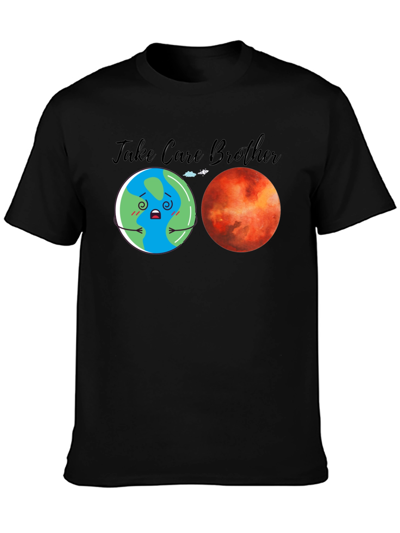 Take Care Brother Earth Mars Graphic Tee