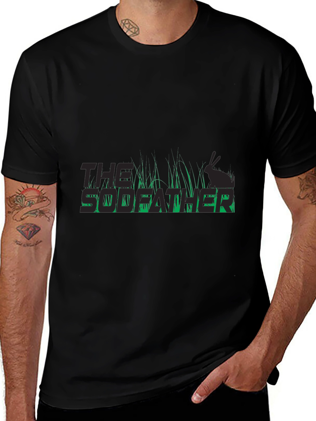 The Godfather Rabbit T-Shirt - Black