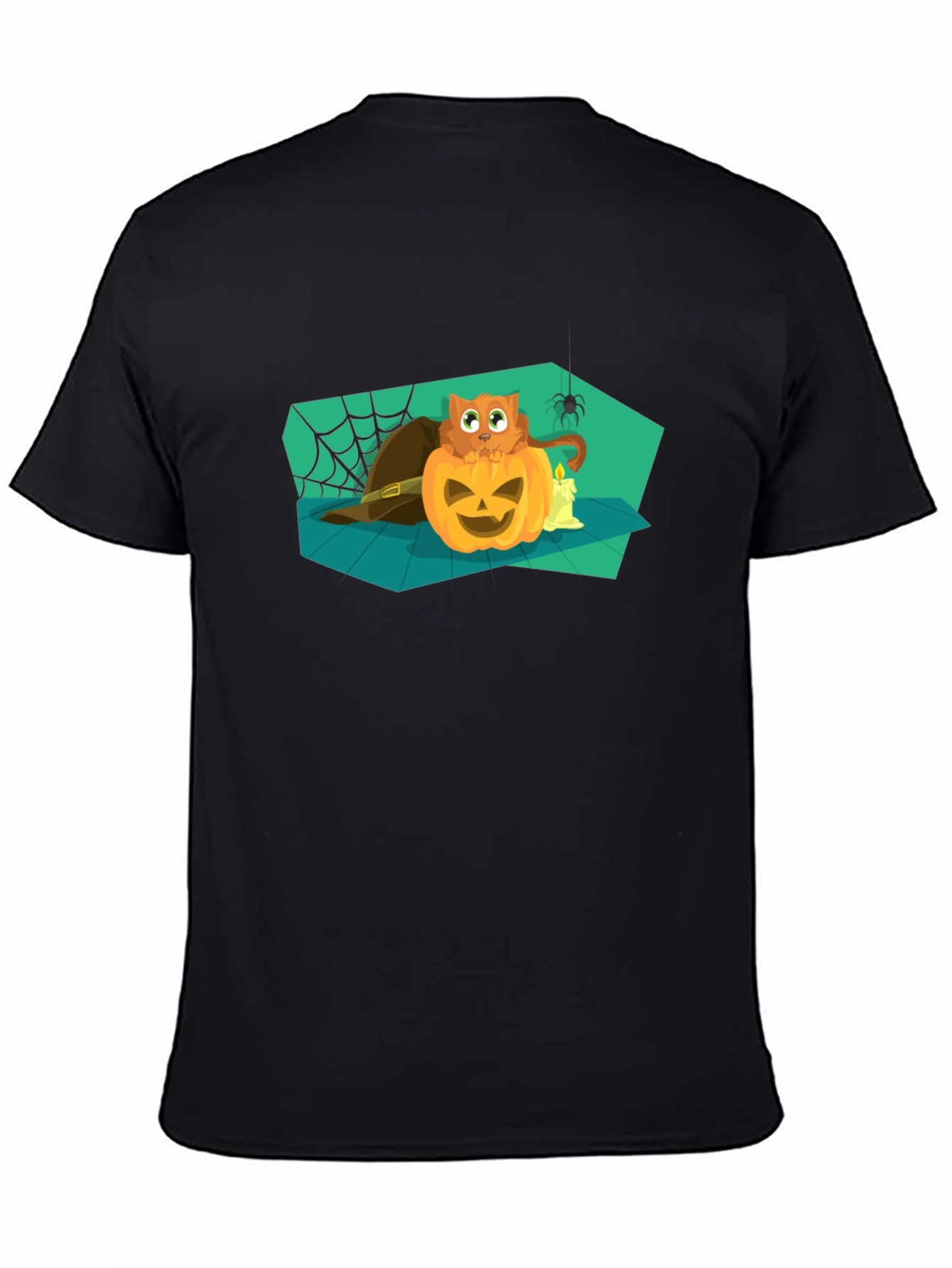 Halloween Cat Pumpkin T-Shirt