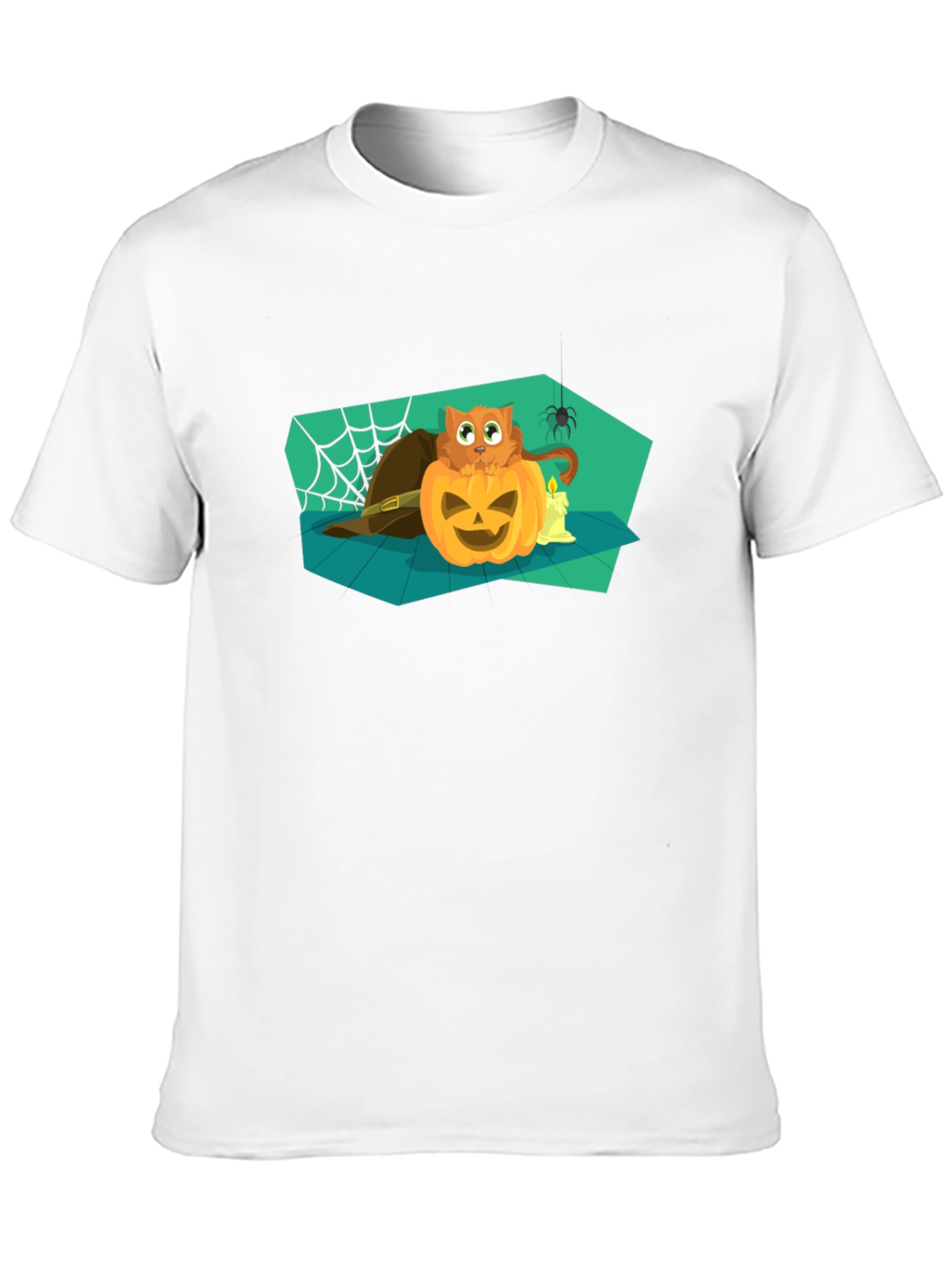 Halloween Cat Pumpkin T-Shirt