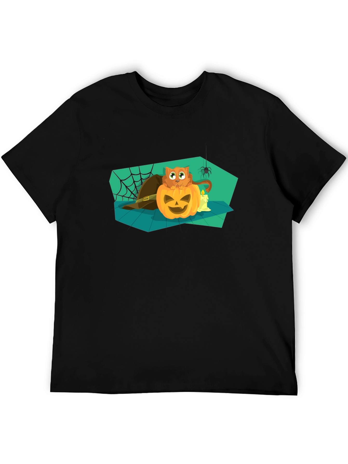 Halloween Cat Pumpkin T-Shirt