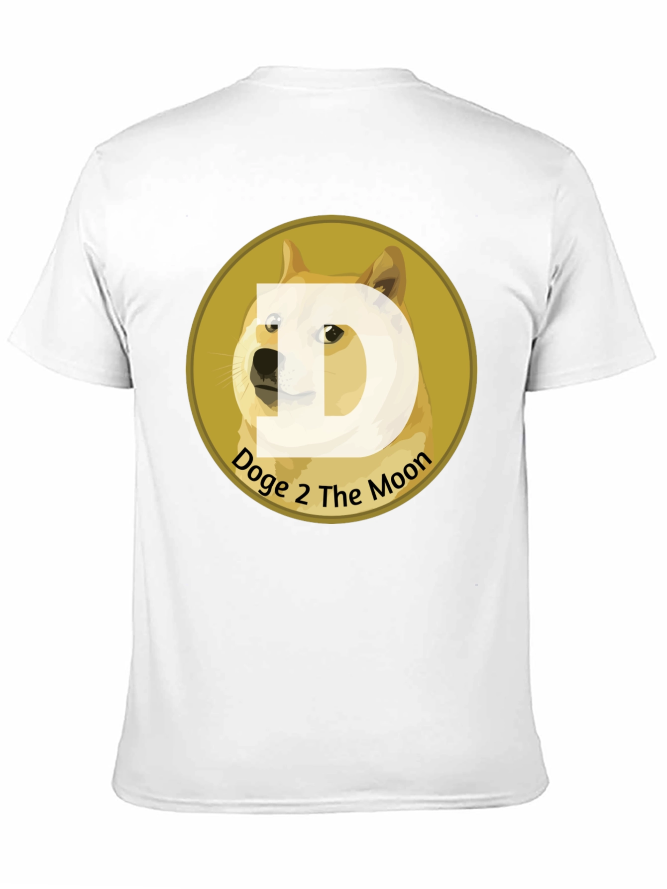 Doge 2 The Moon Black T-Shirt