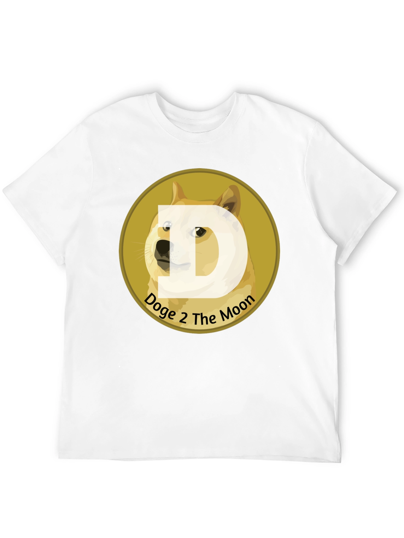 Doge 2 The Moon Black T-Shirt