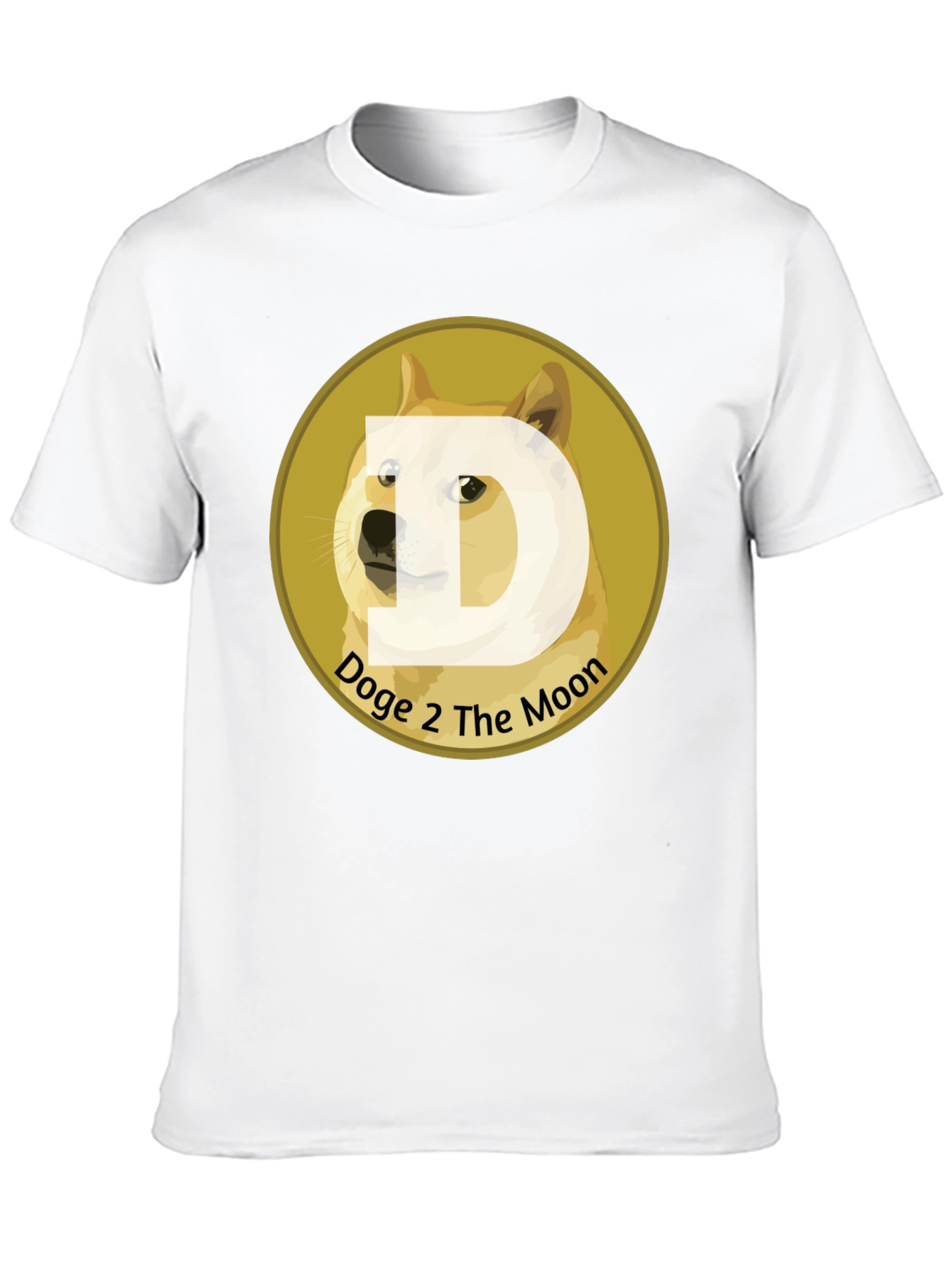 Doge 2 The Moon Black T-Shirt