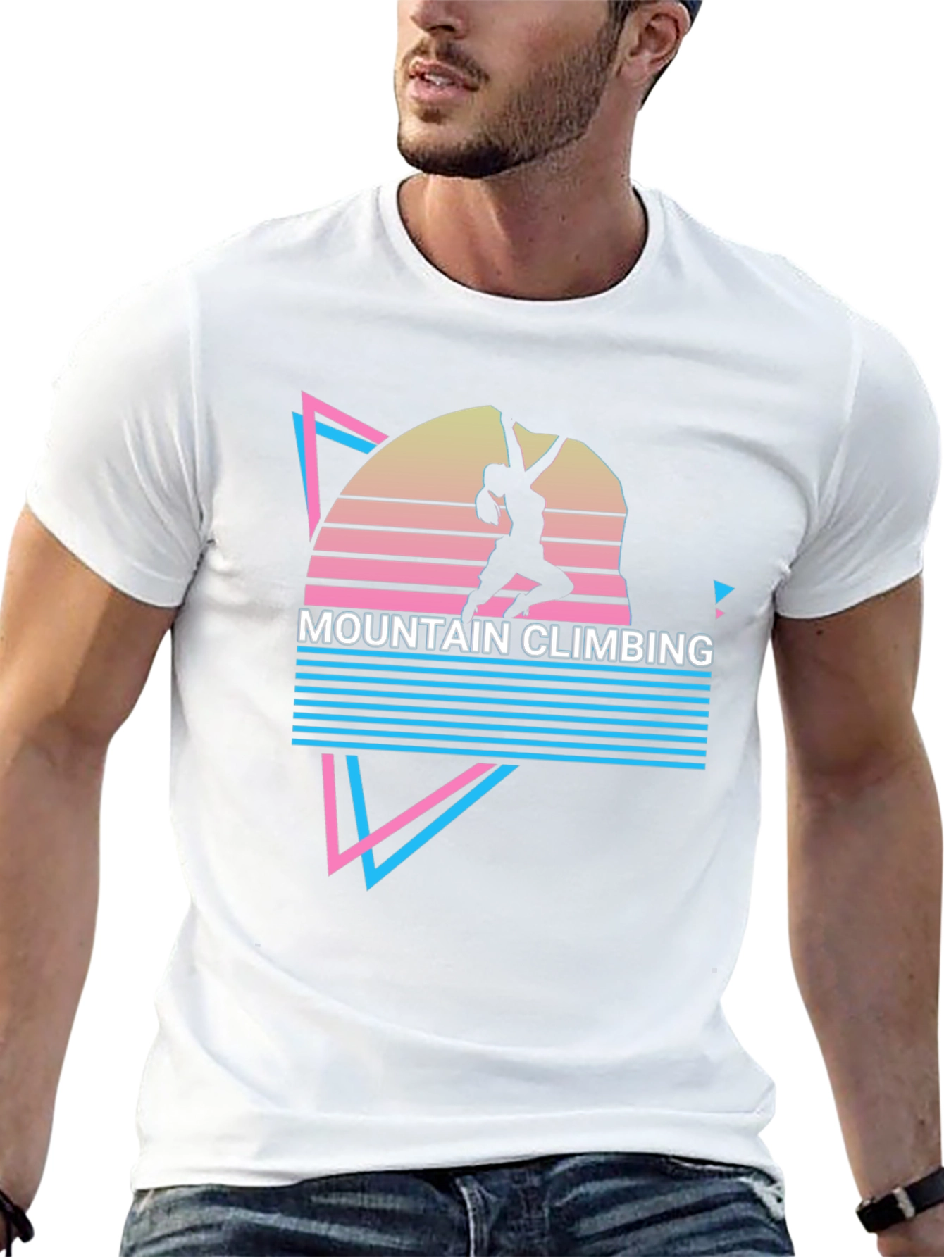 Mountain Climbing Retro T-Shirt