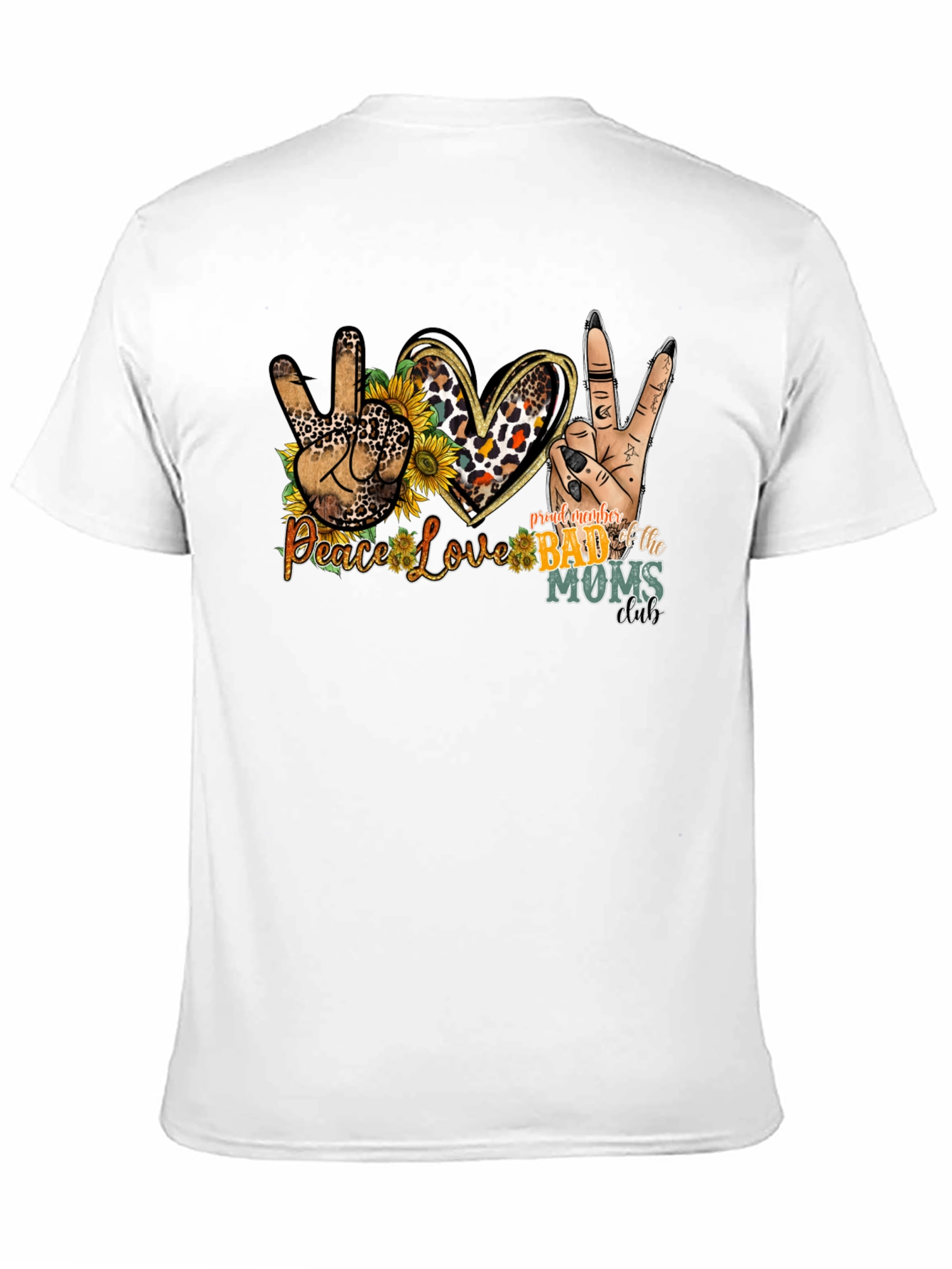 Peace Love Bad Moms Club Graphic Tee