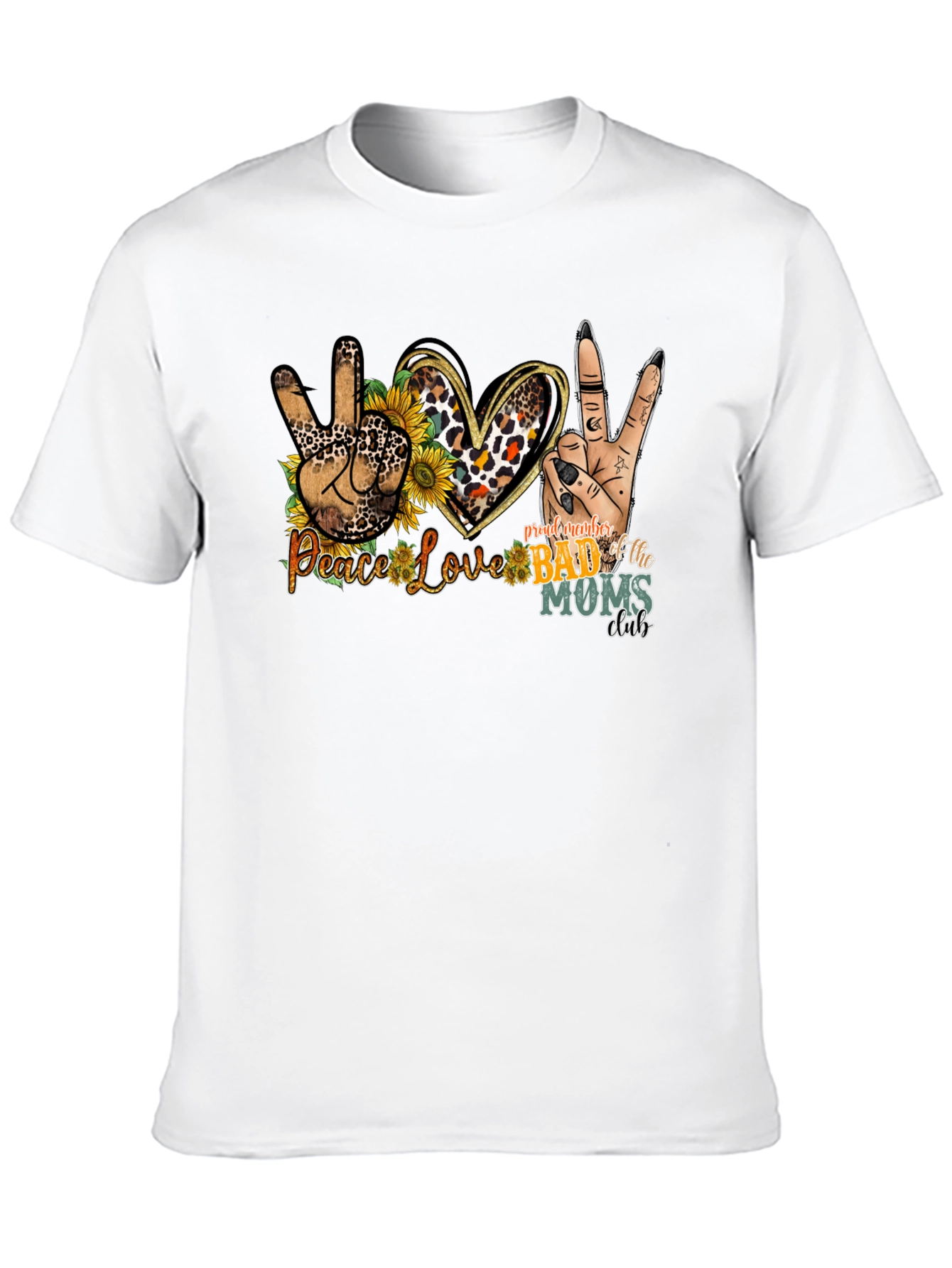 Peace Love Bad Moms Club Graphic Tee