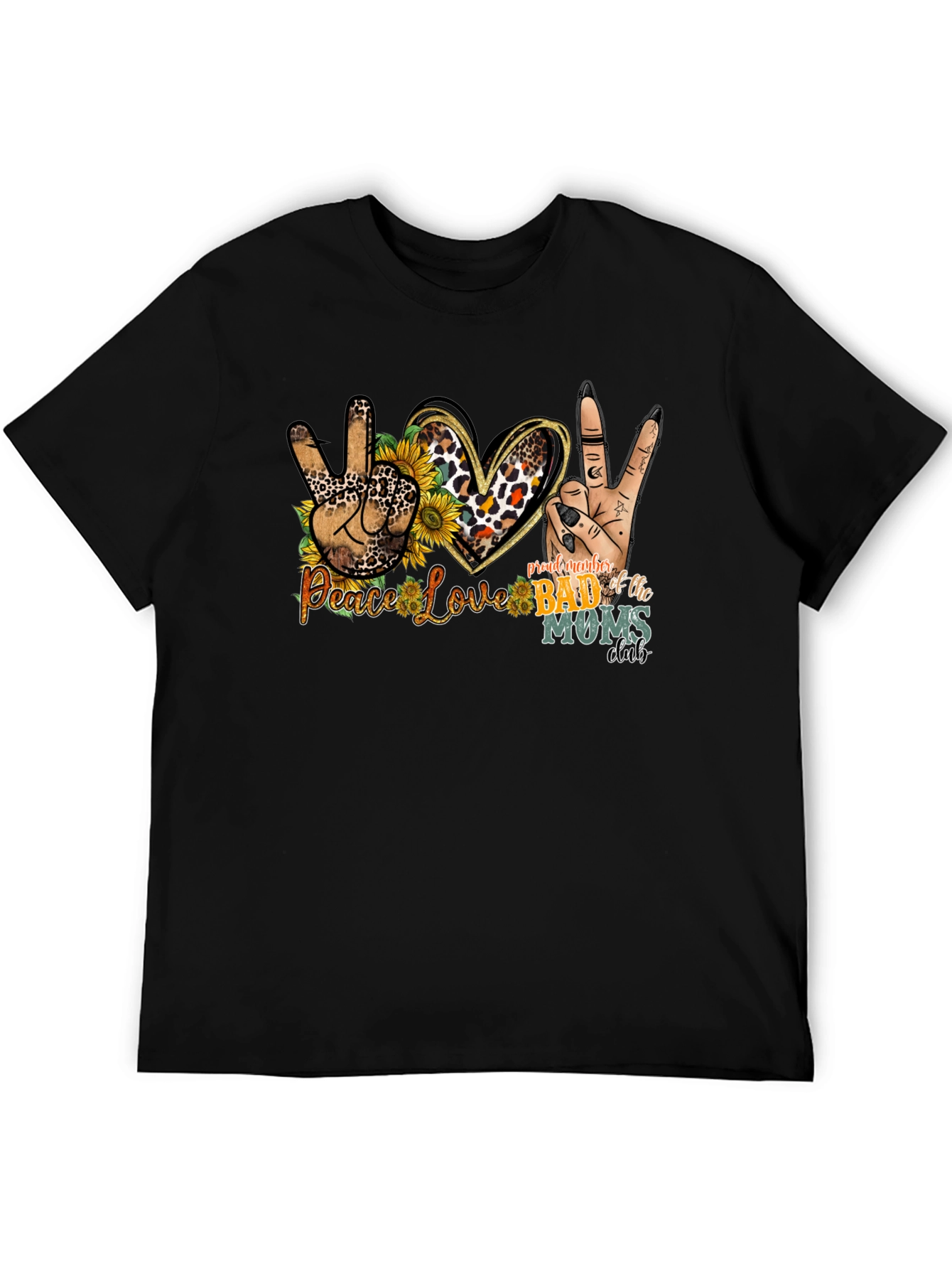 Peace Love Bad Moms Club Graphic Tee