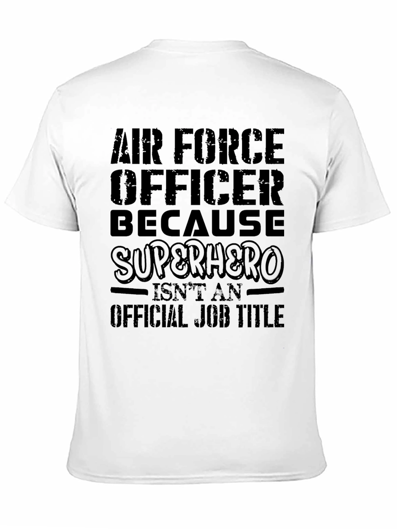 Air Force Officer Superhero Graphic T-Shirt