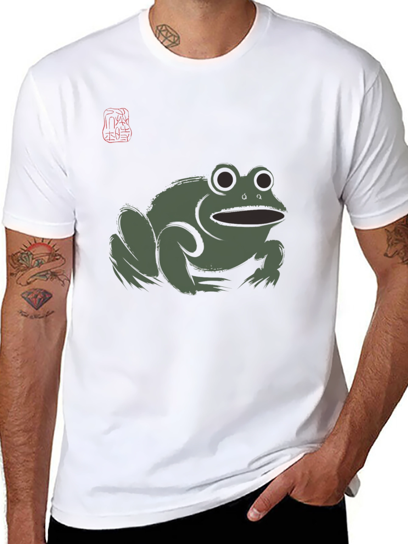 Frog Graphic Black T-Shirt - Mens