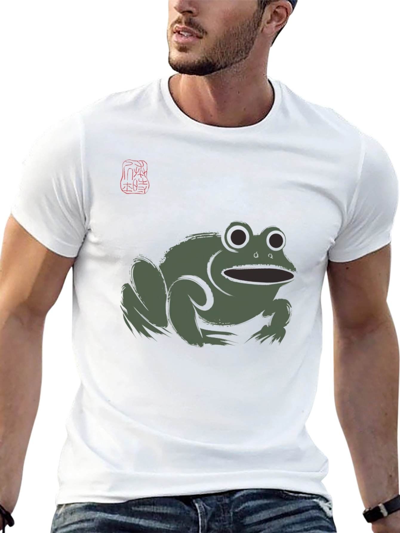 Frog Graphic Black T-Shirt - Mens