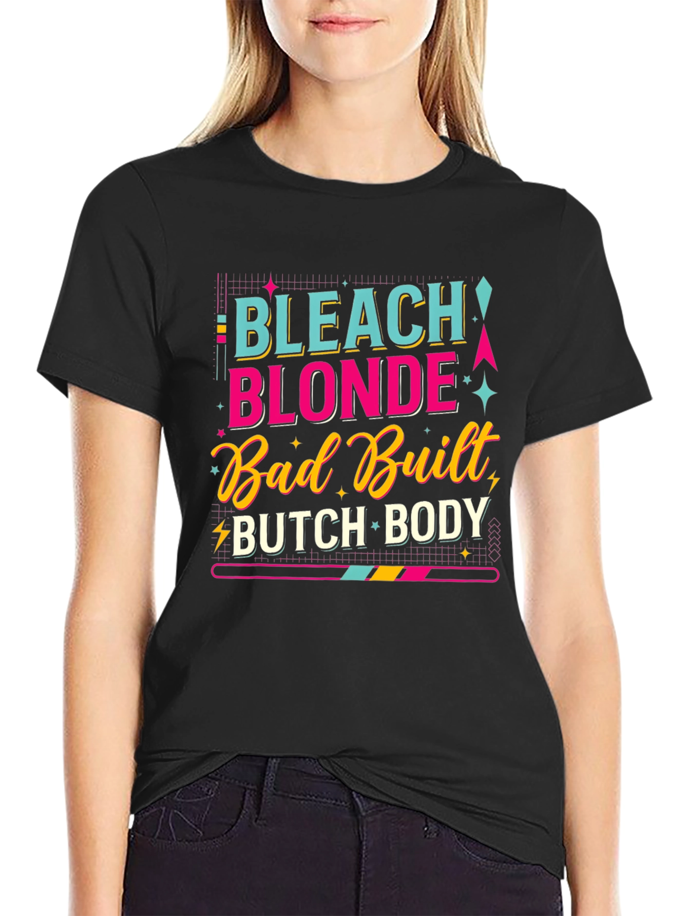 Bleach Blonde Bad Built Butch Body T-Shirt
