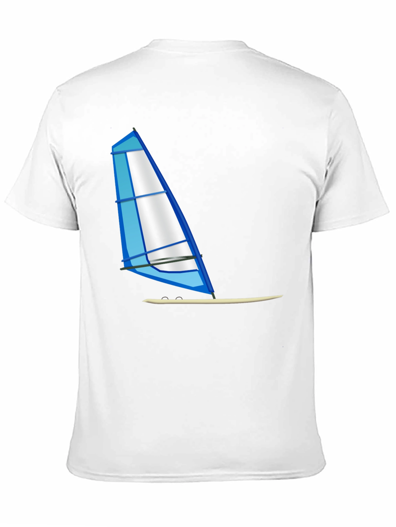 Windsurf Graphic Tee - Black Cotton T-Shirt