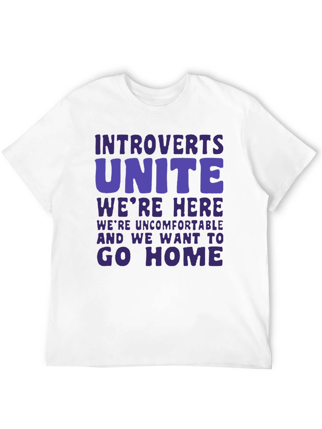 Introvert Unite Funny Graphic T-Shirt