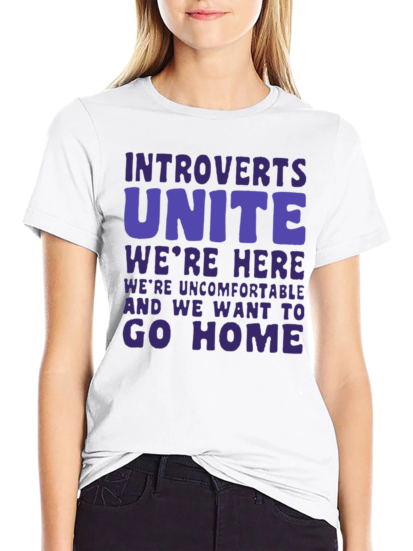 Introvert Unite Funny Graphic T-Shirt