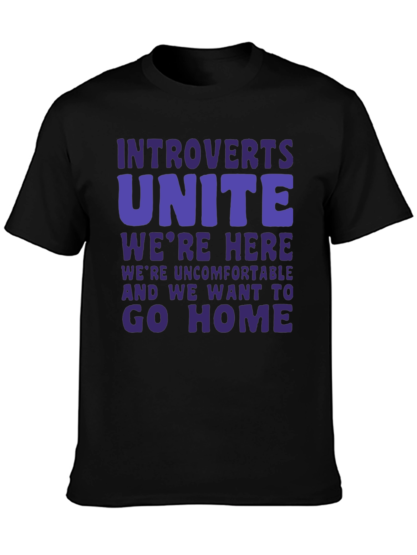 Introvert Unite Funny Graphic T-Shirt