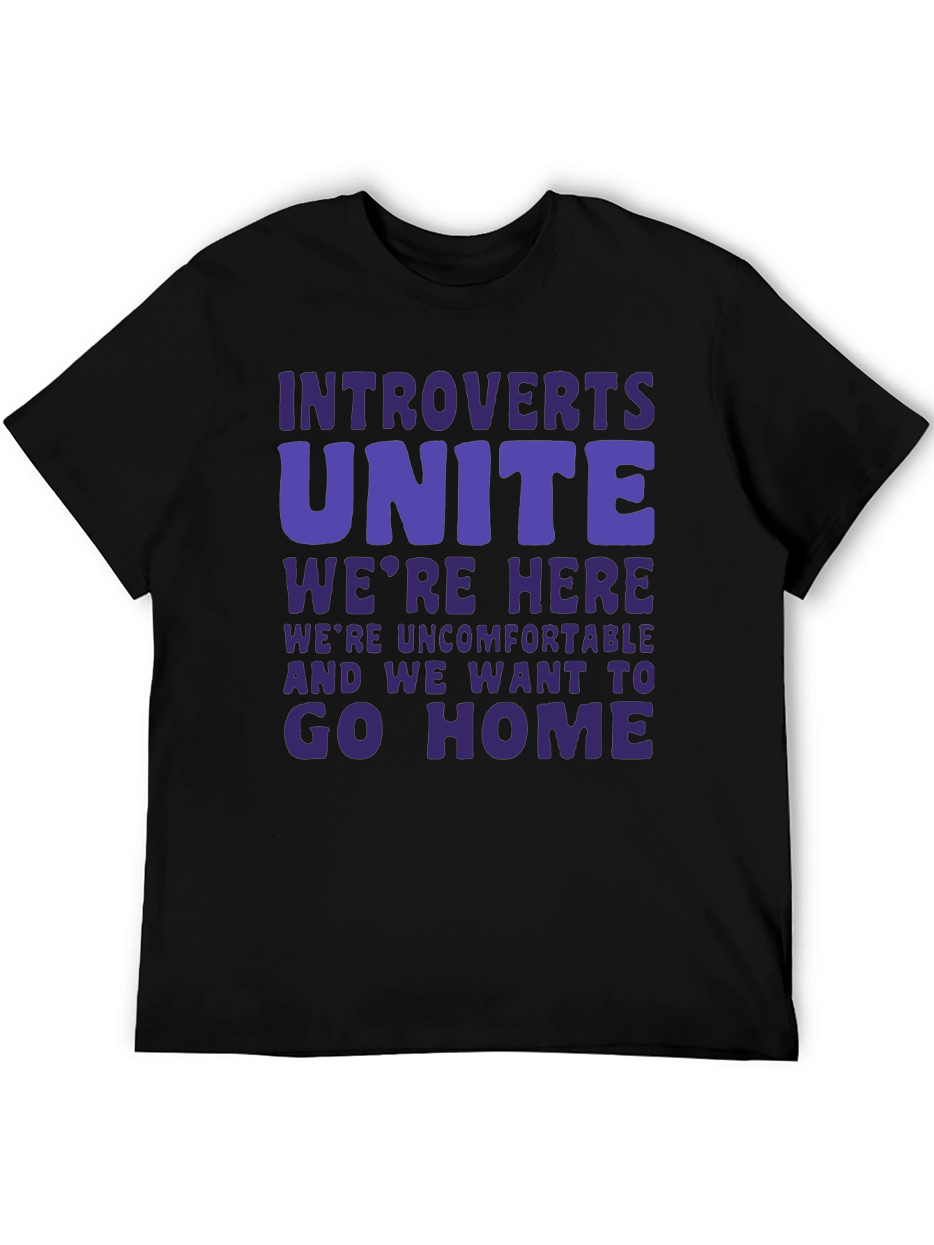 Introvert Unite Funny Graphic T-Shirt