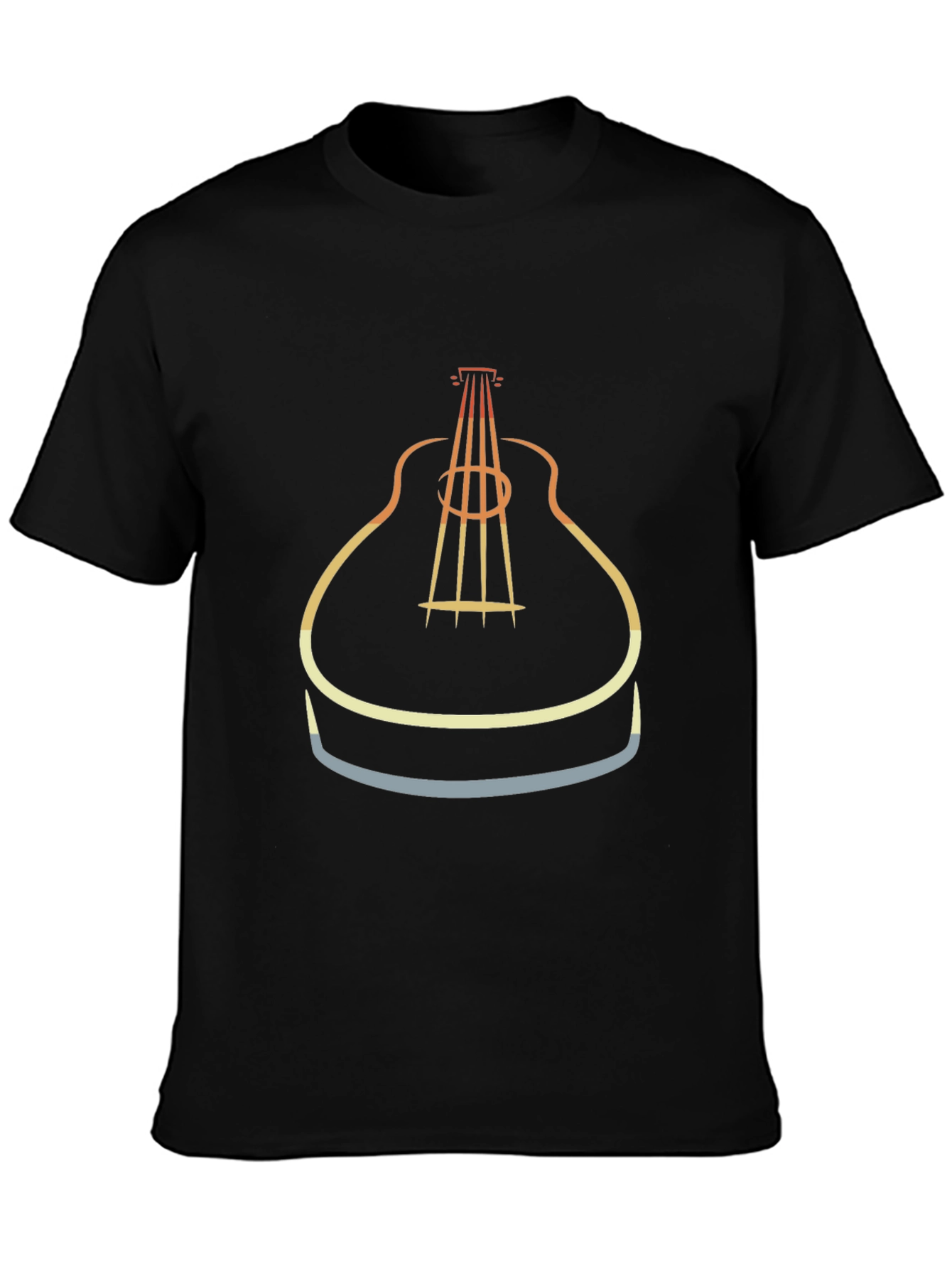 Retro Guitar Graphic Tee - Music Lover T-Shirt