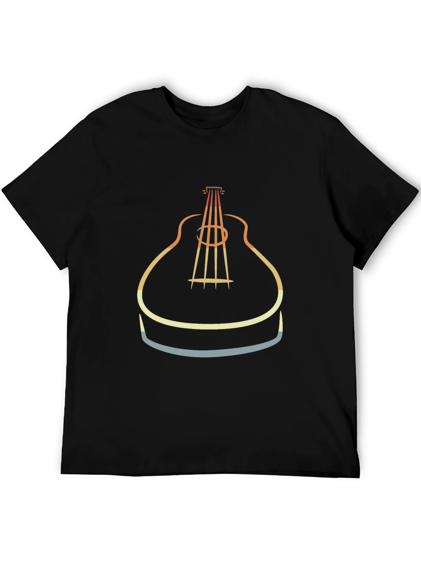 Retro Guitar Graphic Tee - Music Lover T-Shirt