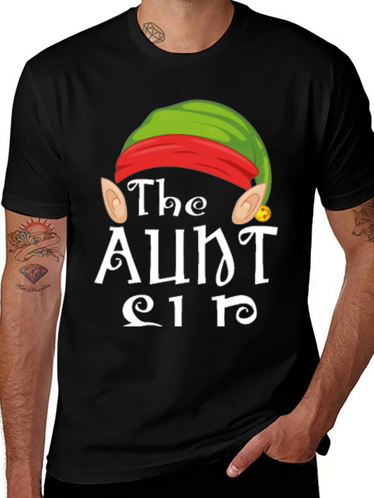 The Aunt Elf T-Shirt - Holiday Festive Tee