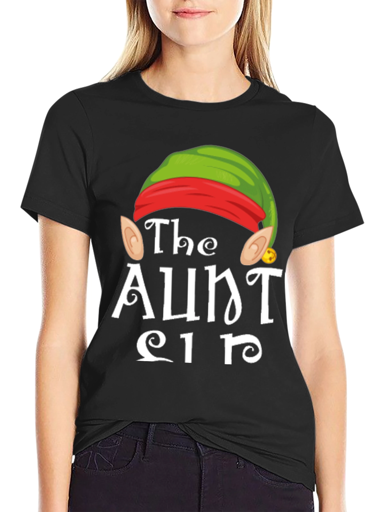 The Aunt Elf T-Shirt - Holiday Festive Tee