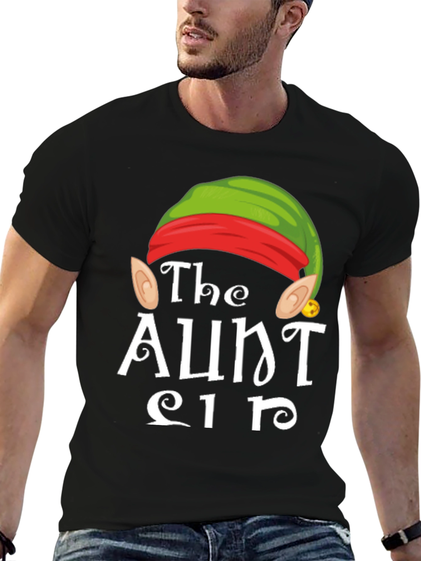 The Aunt Elf T-Shirt - Holiday Festive Tee