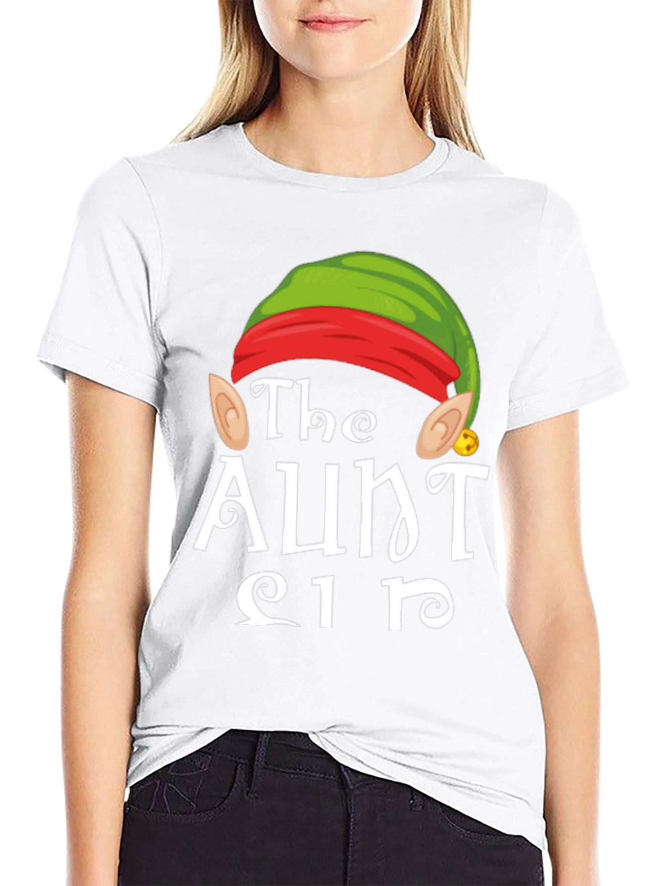 The Aunt Elf T-Shirt - Holiday Festive Tee