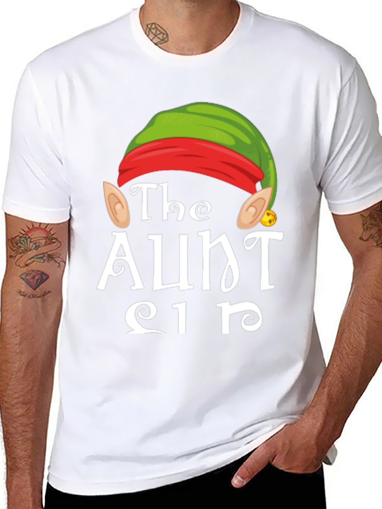 The Aunt Elf T-Shirt - Holiday Festive Tee