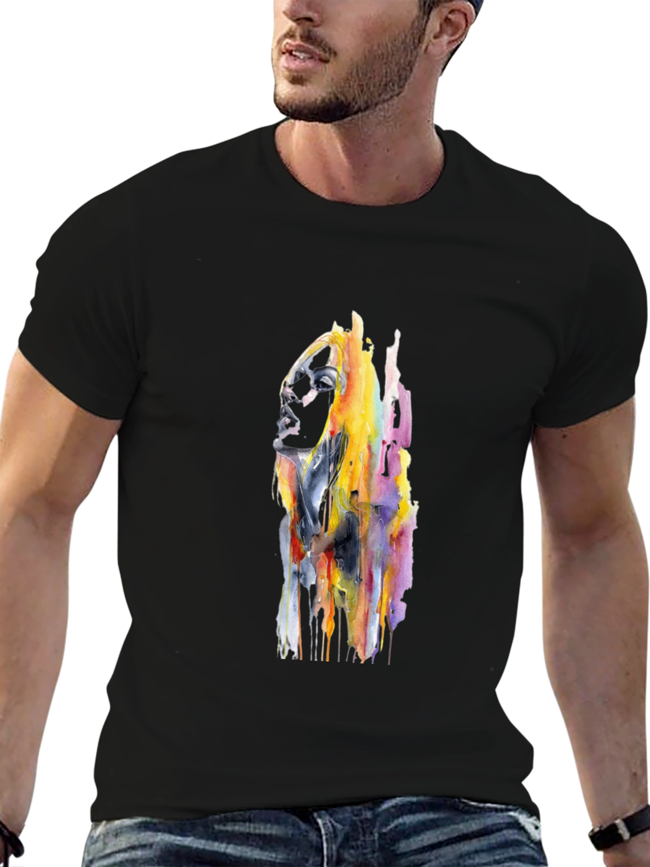 Abstract Woman Graphic T-Shirt - Stylish Unisex Tee