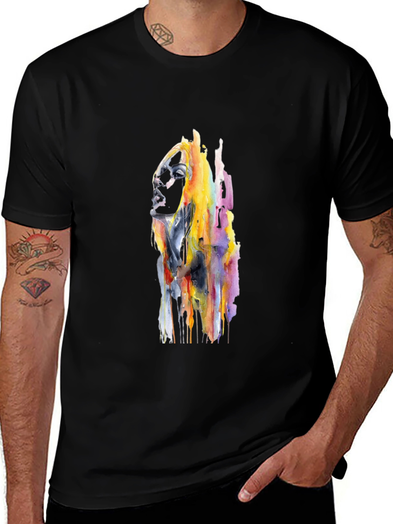Abstract Woman Graphic T-Shirt - Stylish Unisex Tee